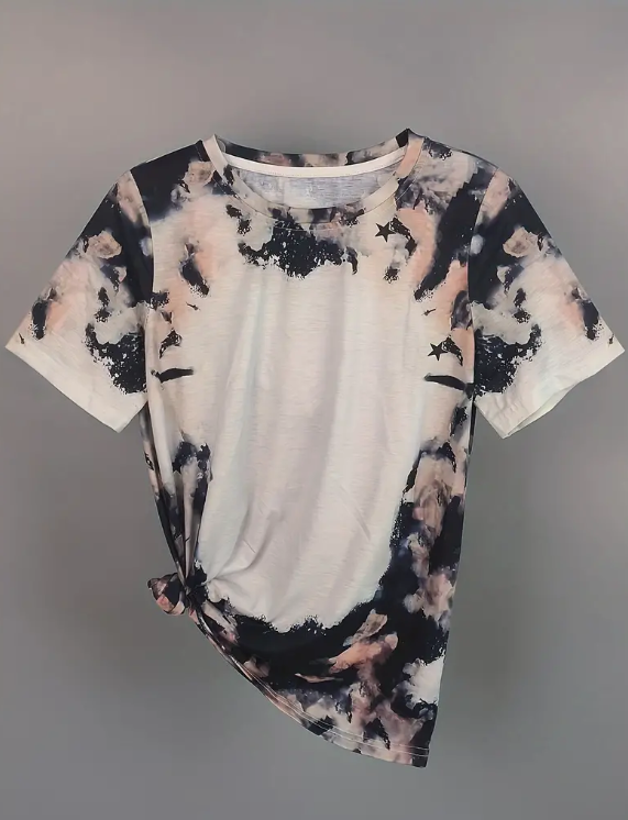 Tie dye T-shirt with Vibrant print